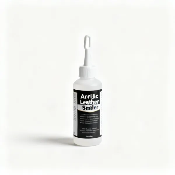 Acrylic finish: A bottle of acrylic leather finish sealer