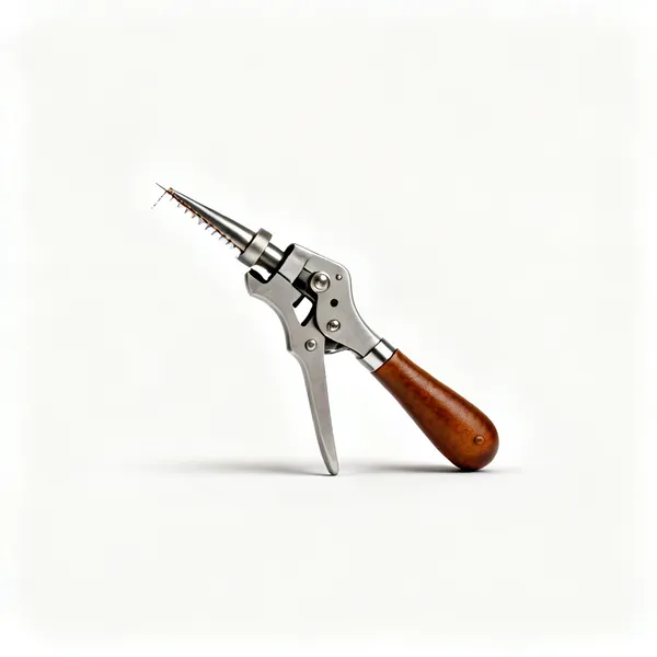 An adjustable leather stitch groover tool
