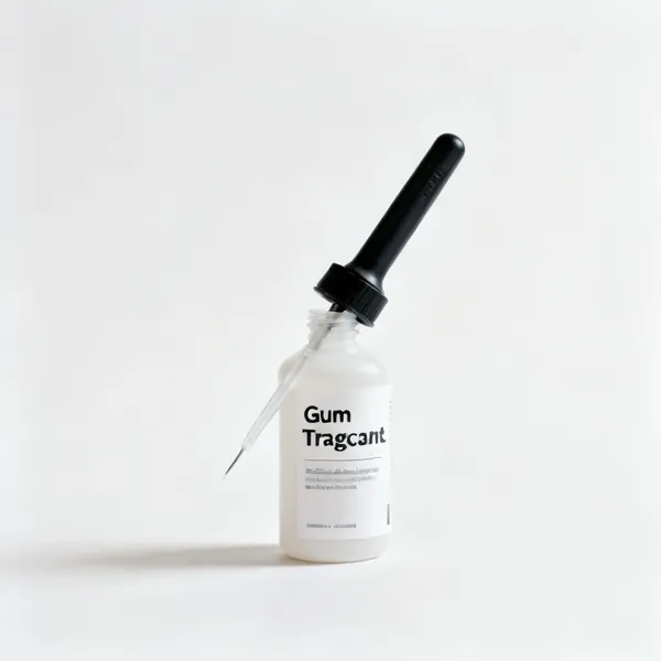 A bottle of gum tragacanth with an applicator