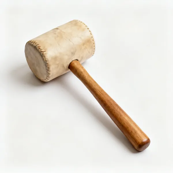 Rawhide mallet: A rawhide leatherworking mallet