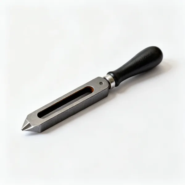 Oblong punch: An oblong slot leather punch
