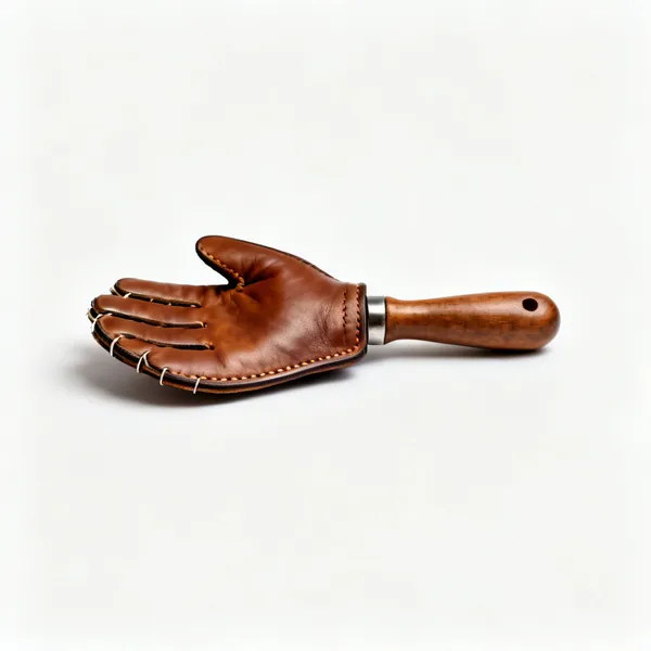 Stitching palm: A leather sewing palm guard