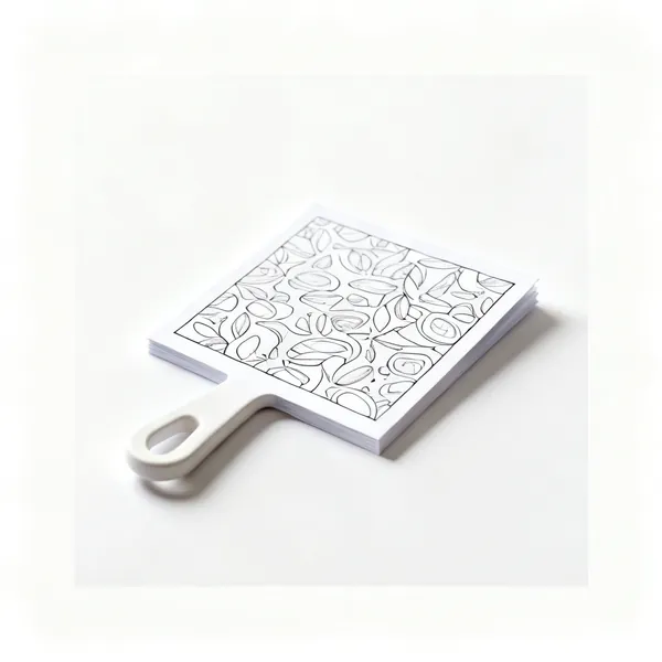 Sheets of stiff pattern card with a pattern drawn on