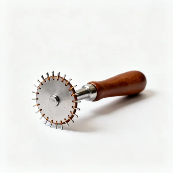 A leather stitch marking wheel tool