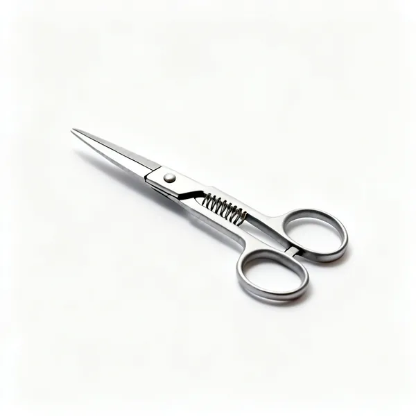 A pair of spring loaded thread snips