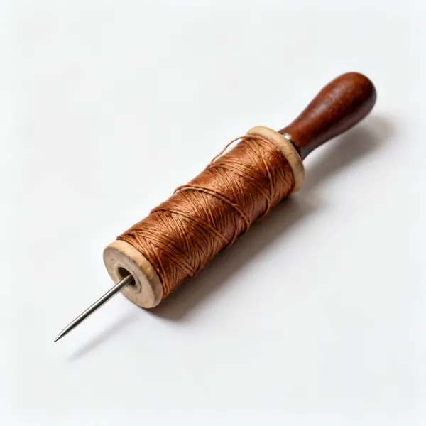 Waxed thread: Spools of waxed leather stitching thread