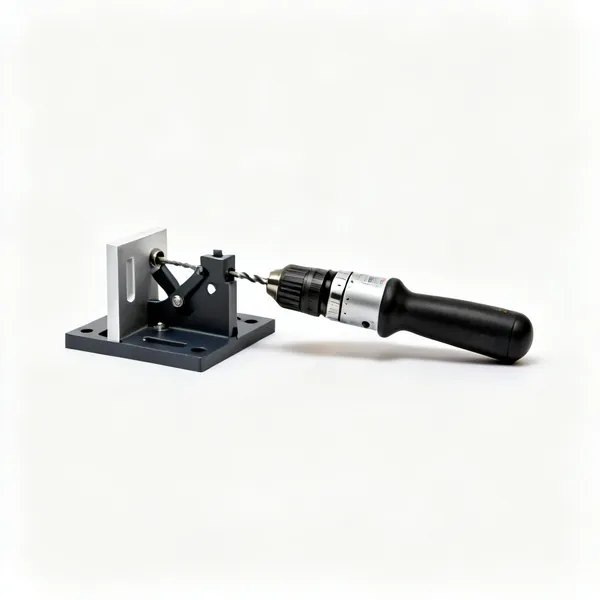 A drill guide jig for door fitting