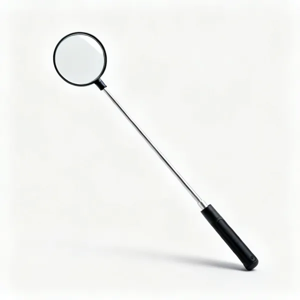 A telescopic inspection mirror