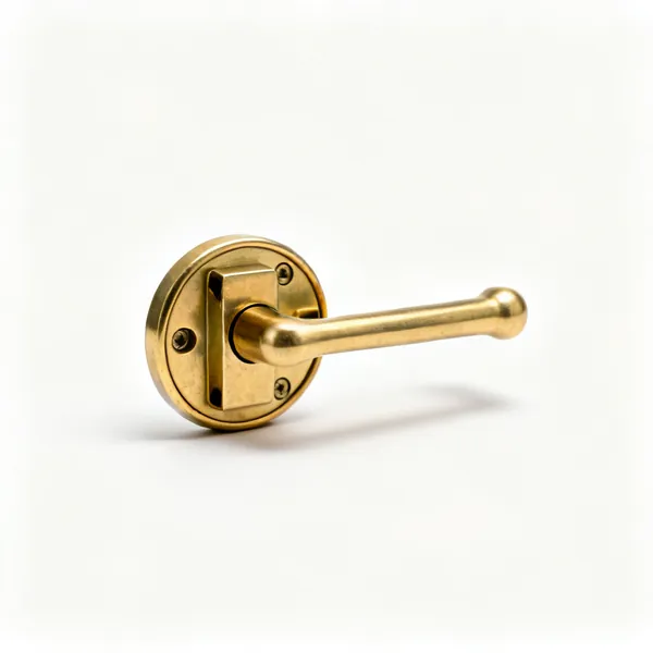 A brass rim nightlatch lock