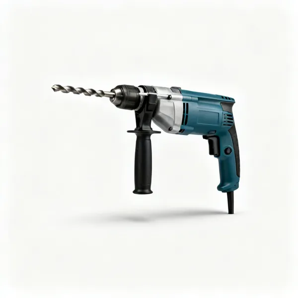 An SDS hammer drill with a masonry bit