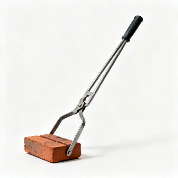 Brick tongs: Adjustable brick carrying tongs