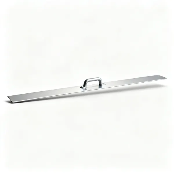 A long aluminium darby rendering straight edge
