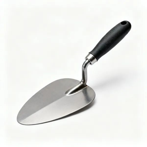 A rounded gauging trowel