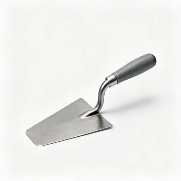 A curved steel brick jointer tool