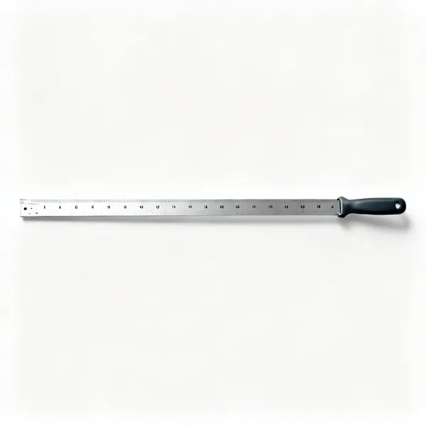 A long aluminium plasterer's rule