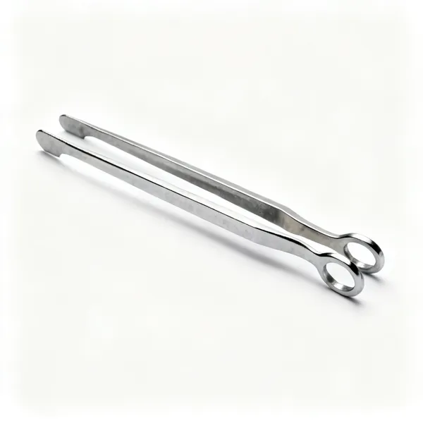 Stone tongs: A pair of steel stone lifting tongs