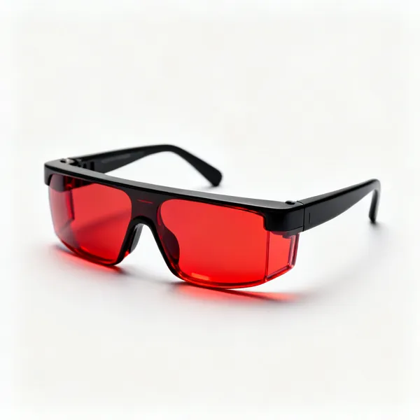 Laser glasses: A pair of red tinted laser enhancement glasses