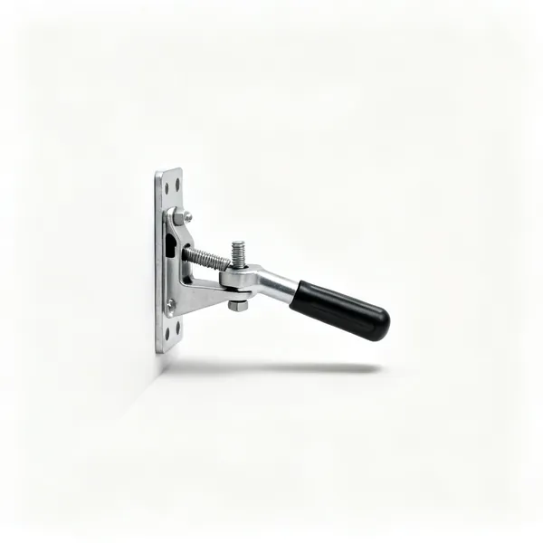 Wall bracket: A metal laser level wall mount bracket with a clamp and a fine adjustment screw
