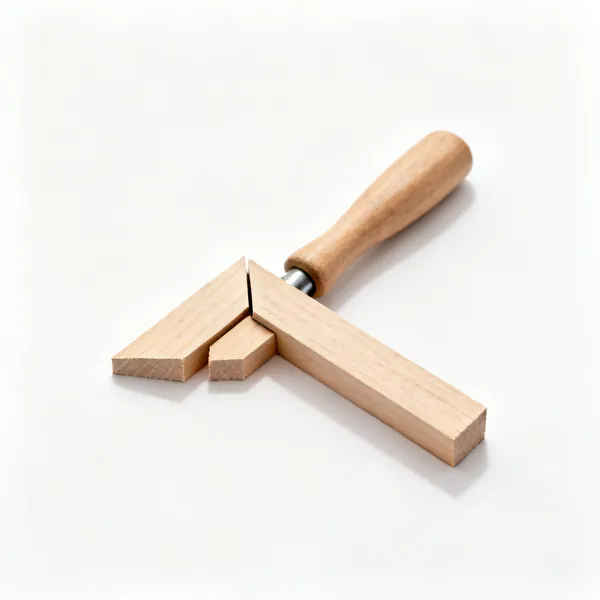 Test offcuts: Held together at a corner