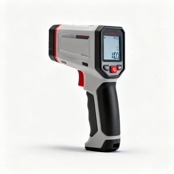 A handheld laser distance measure with a small display
