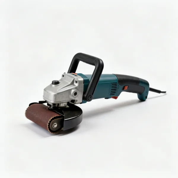A belt grinder for metalwork
