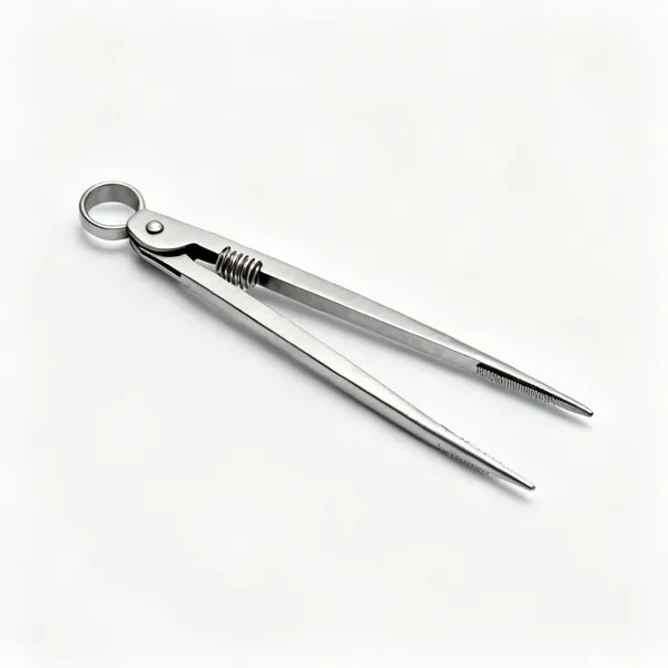 A pair of steel spring dividers