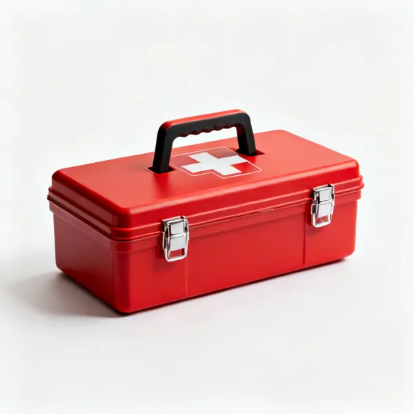 A workshop first aid kit box