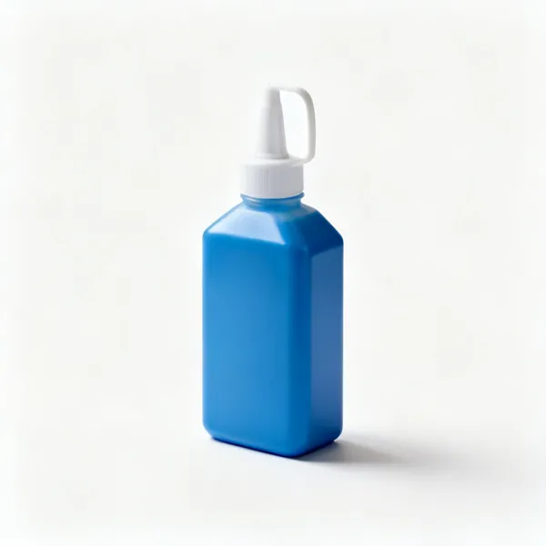 Layout fluid: A bottle of blue layout marking fluid