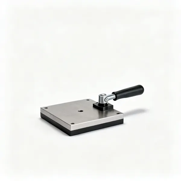 A magnetic chuck work holding plate