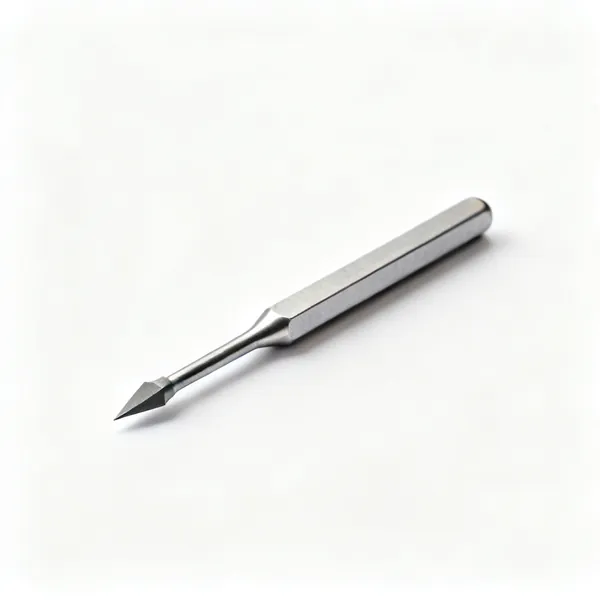 A steel scriber with a carbide point