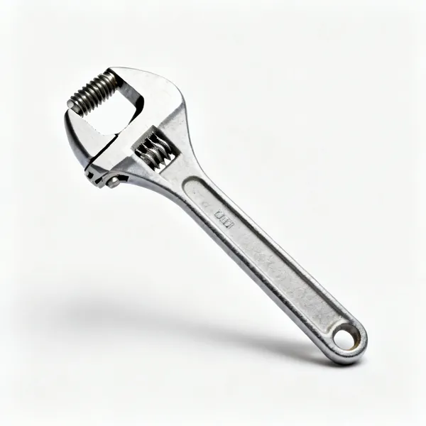 A tap wrench holding a tap