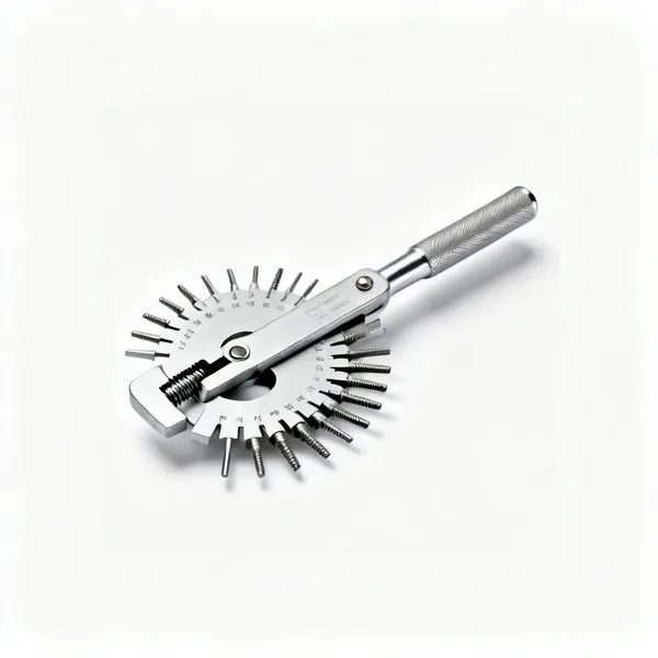 Thread gauge: A screw thread pitch gauge set