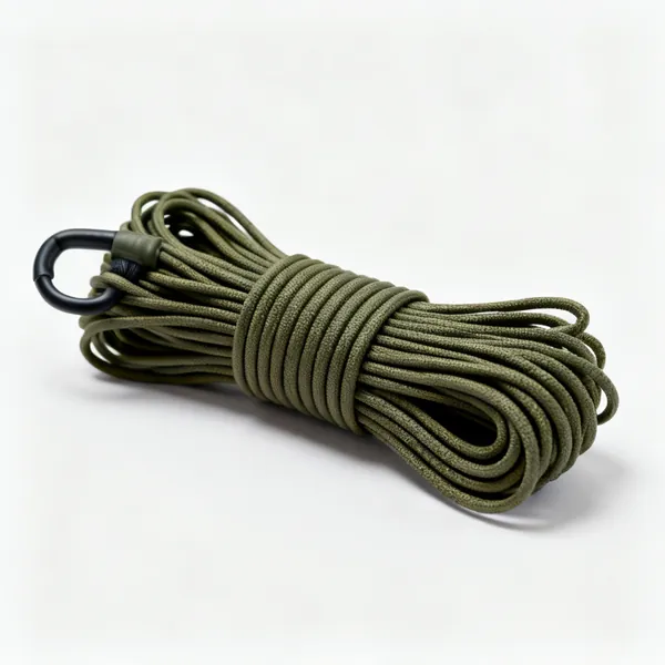 Cord & paracord: A coil of paracord rope