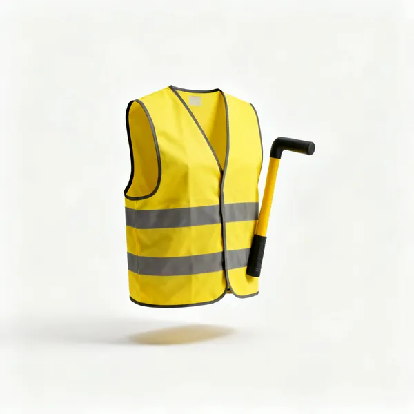 A yellow hi vis vest