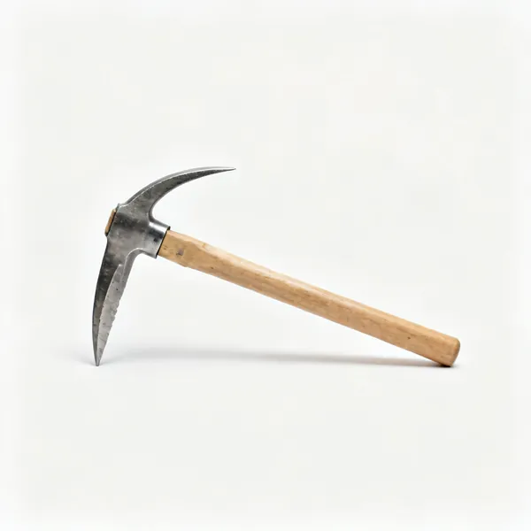 A pickaxe with a steel head