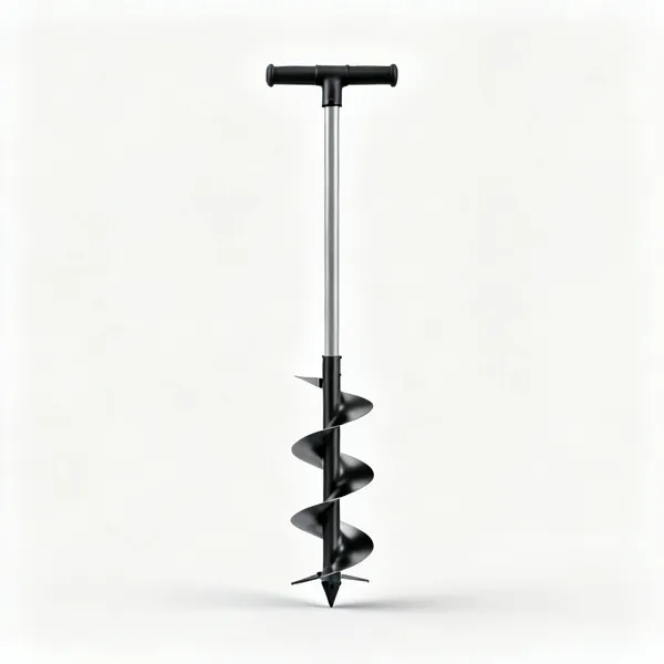 A twin blade post hole digger