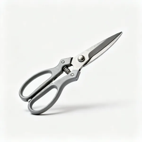 A pair of bypass secateurs