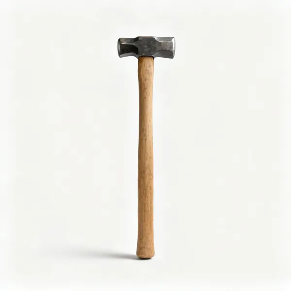 A long handled sledgehammer
