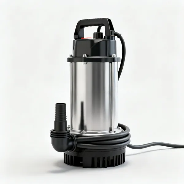 Submersible pump: A submersible water pump with a hose