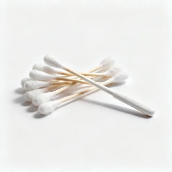 Several cotton buds in a small pile