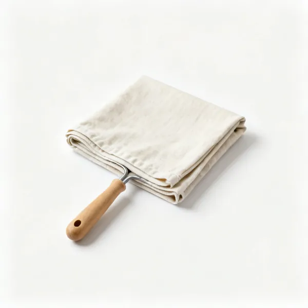 Dust sheets: A folded canvas cotton dust sheet