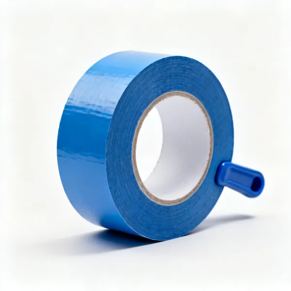 A roll of blue low tack masking tape