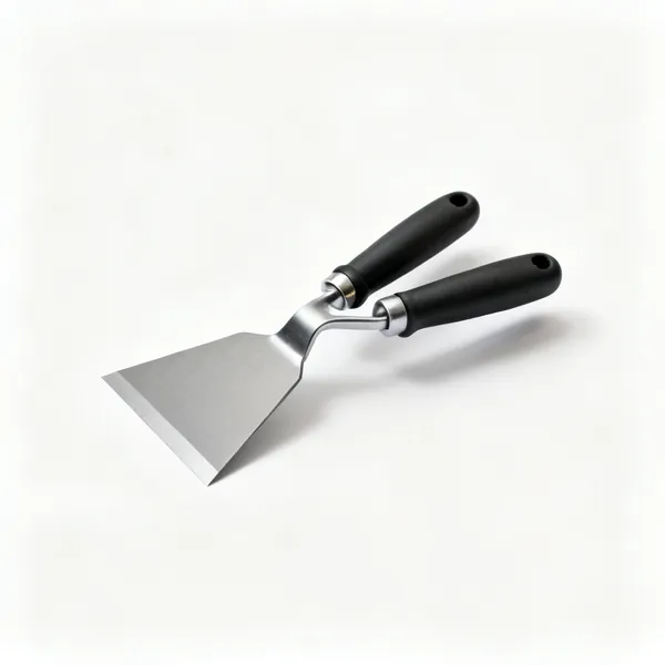 Pull scraper: A pull action carbide bladed paint scraper with a two hand handle