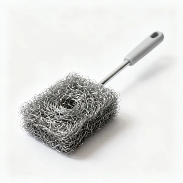 A pad of fine grade steel wire wool