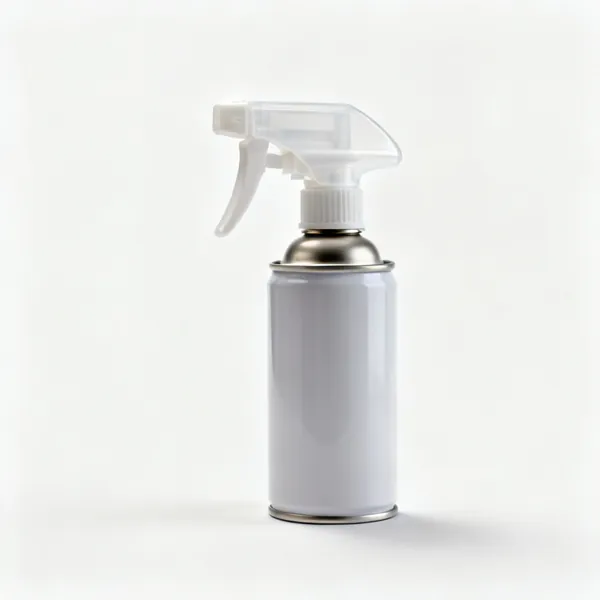 Aerosol trigger handle: A plastic aerosol can trigger handle attachment fitted to a spray can