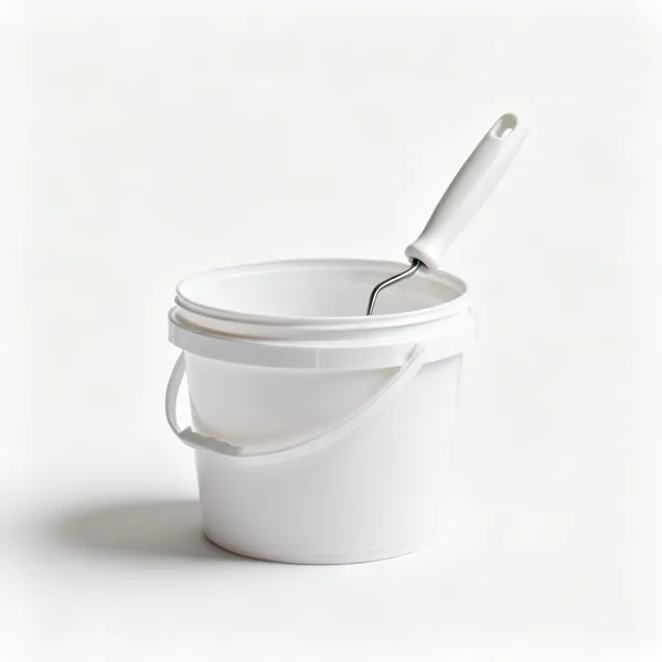 Two plastic decorating buckets, one inside the other