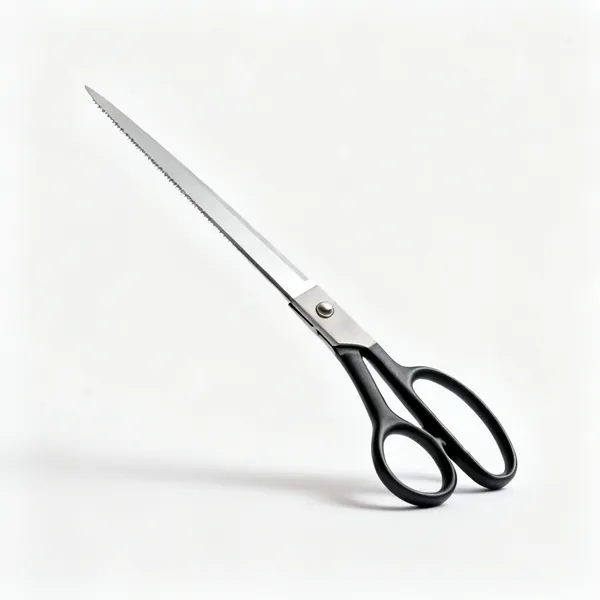 A pair of long bladed paperhanging scissors