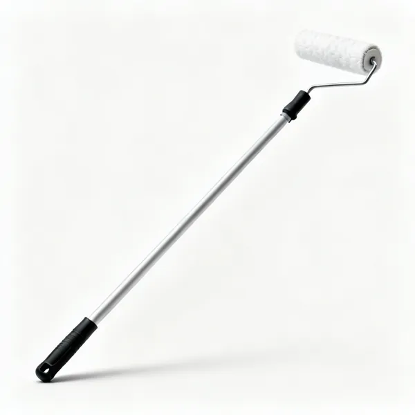 A telescopic paint roller extension pole