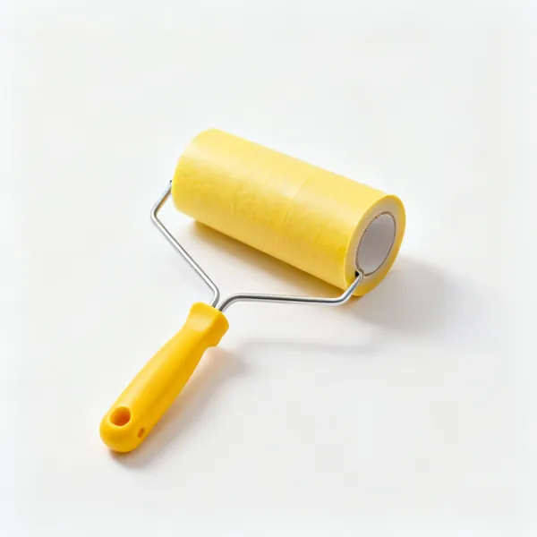 Low tack tape: A roll of low tack yellow masking tape