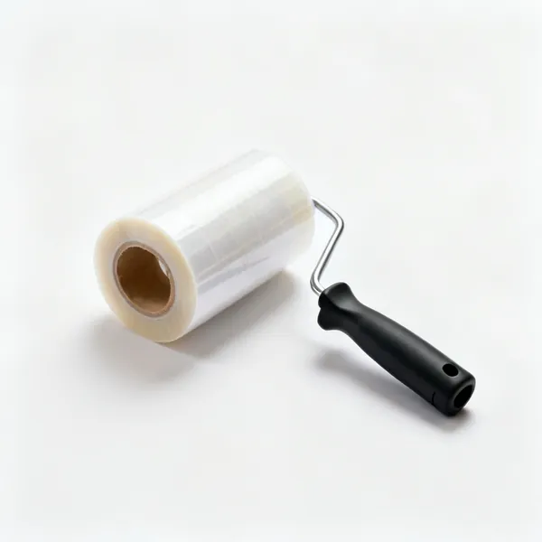 A roll of pre-taped masking film